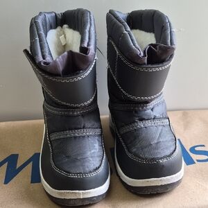 Stylish Black Kids Snow Boots